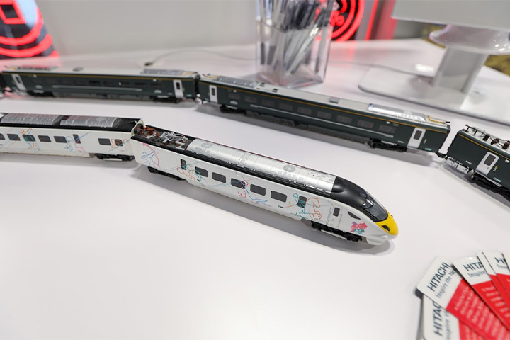 Hitachi Smart Transportation - CES 2020 train scale model